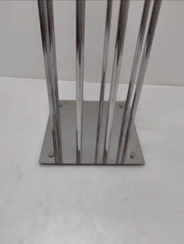 Metal Silver Candle Holder - Image 2