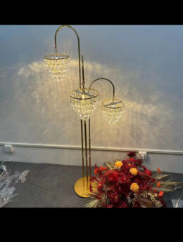 Gold Crystal Table Centerpieces