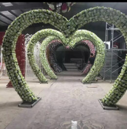 Heavy Duty Large Metal Heart Shape Wedding Arch