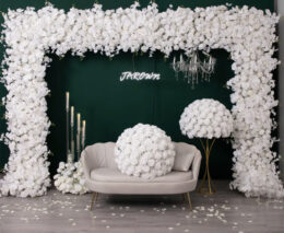 Artificial Flower Backdrop Decoration